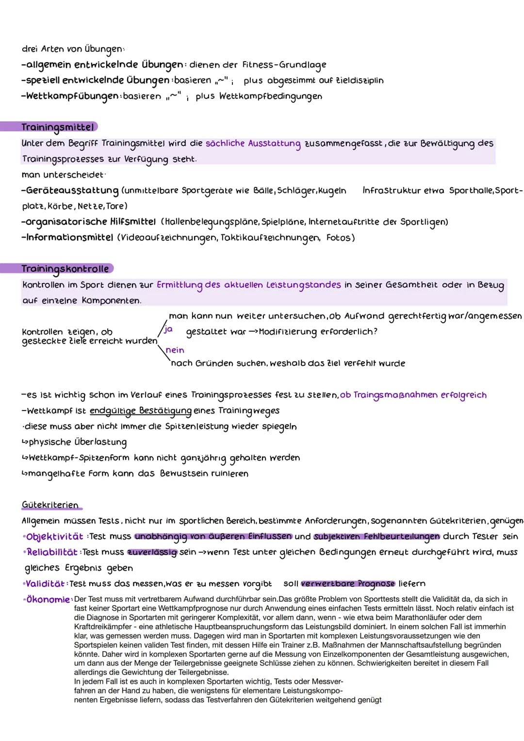 Sport klausur nummer 2
TRAINING IM SPORT
Training ist ein zielgerichteter, planmäßiger Prozess zur Steigerung der körperlichen Fitness.
Trai