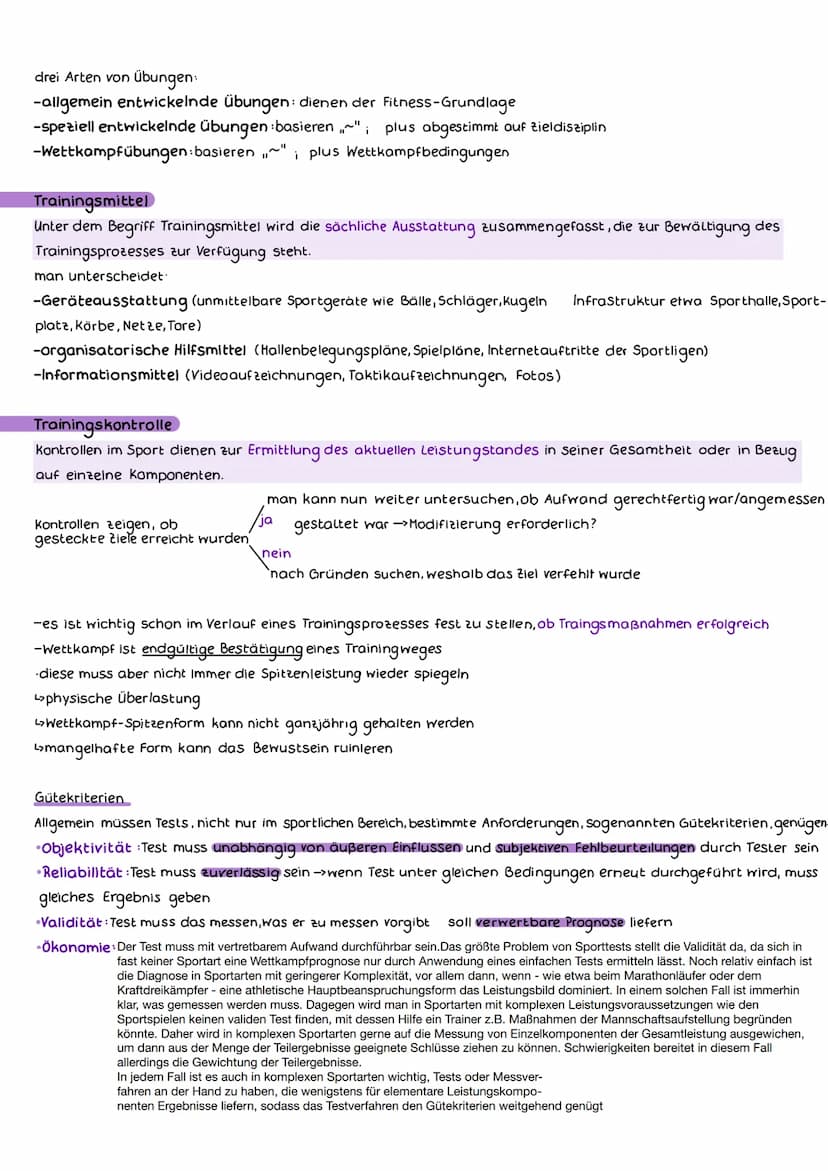 Sport klausur nummer 2
TRAINING IM SPORT
Training ist ein zielgerichteter, planmäßiger Prozess zur Steigerung der körperlichen Fitness.
Trai