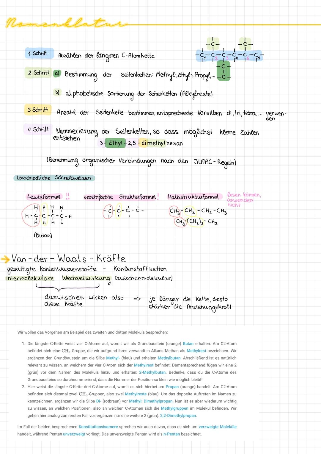 # organische chenie

Schwerpunkte:
- Organische Chemie
- Methan
- Nomenklatur

Definition: Chemie der Kohlenstoffverbindungen

Ausnahmen: El