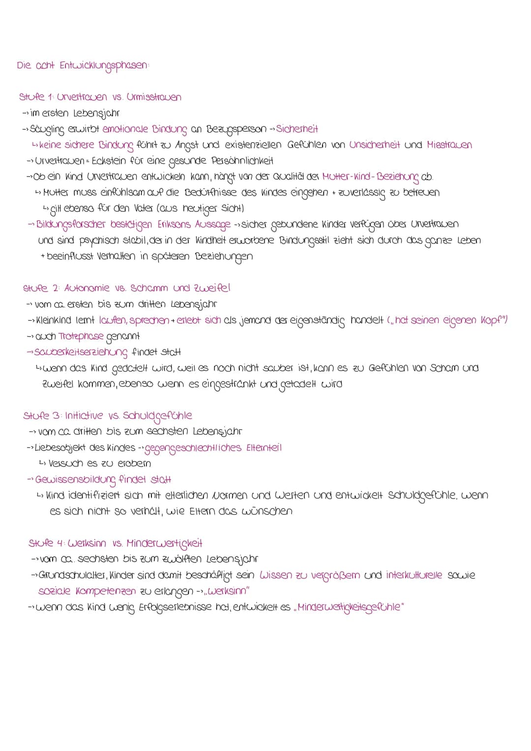 ERIK ERIKSON..
Eriksons psyschosozialer Erklärungsansatz"
*1502;+1994
Psychoanalytiker
Proffessor für Entwicklungspsychologie
Kerngedanke
→→