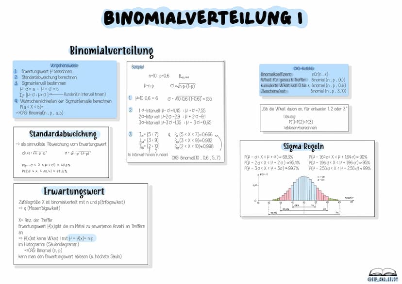 L
MATHE
ABITUR
2024
-MATHE-LEISTUNGSKURS
@sip_and_study Begriffe
Zufallsexperiment: Ein Versuch, dessen Ergebnis nicht vorhergesehen werden 