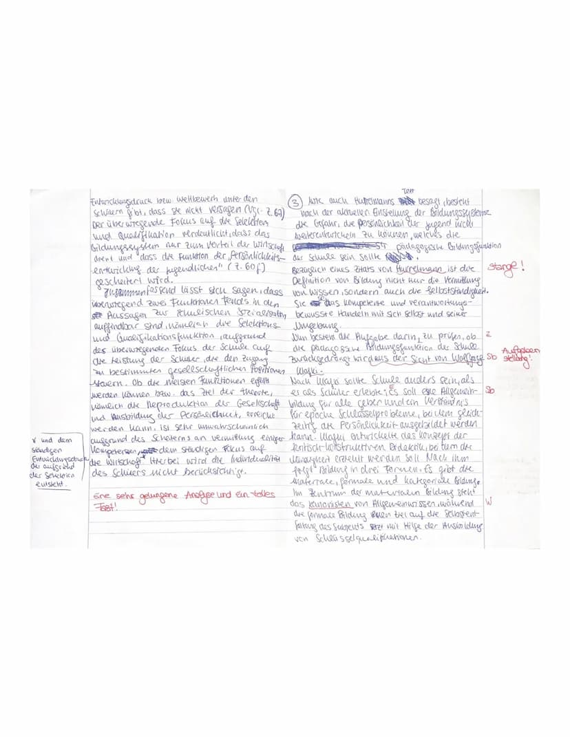 Pädagogik Q27
Name:
нупер
Aufgaben:
P
Klausur Nr. 2 21/22
Schulische Sozialisation
1. Formulieren Sie den Hauptgedanken des Textes und stell