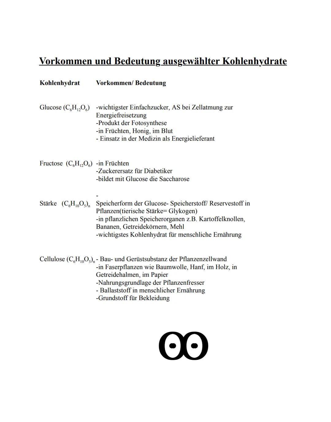 # Die Kohlenhydrate

- organische Verbindungen aus den Elementen Kohlenstoff Sauerstoff
und Wasser

- meist „süß" schmeckend, daher als „Zuc
