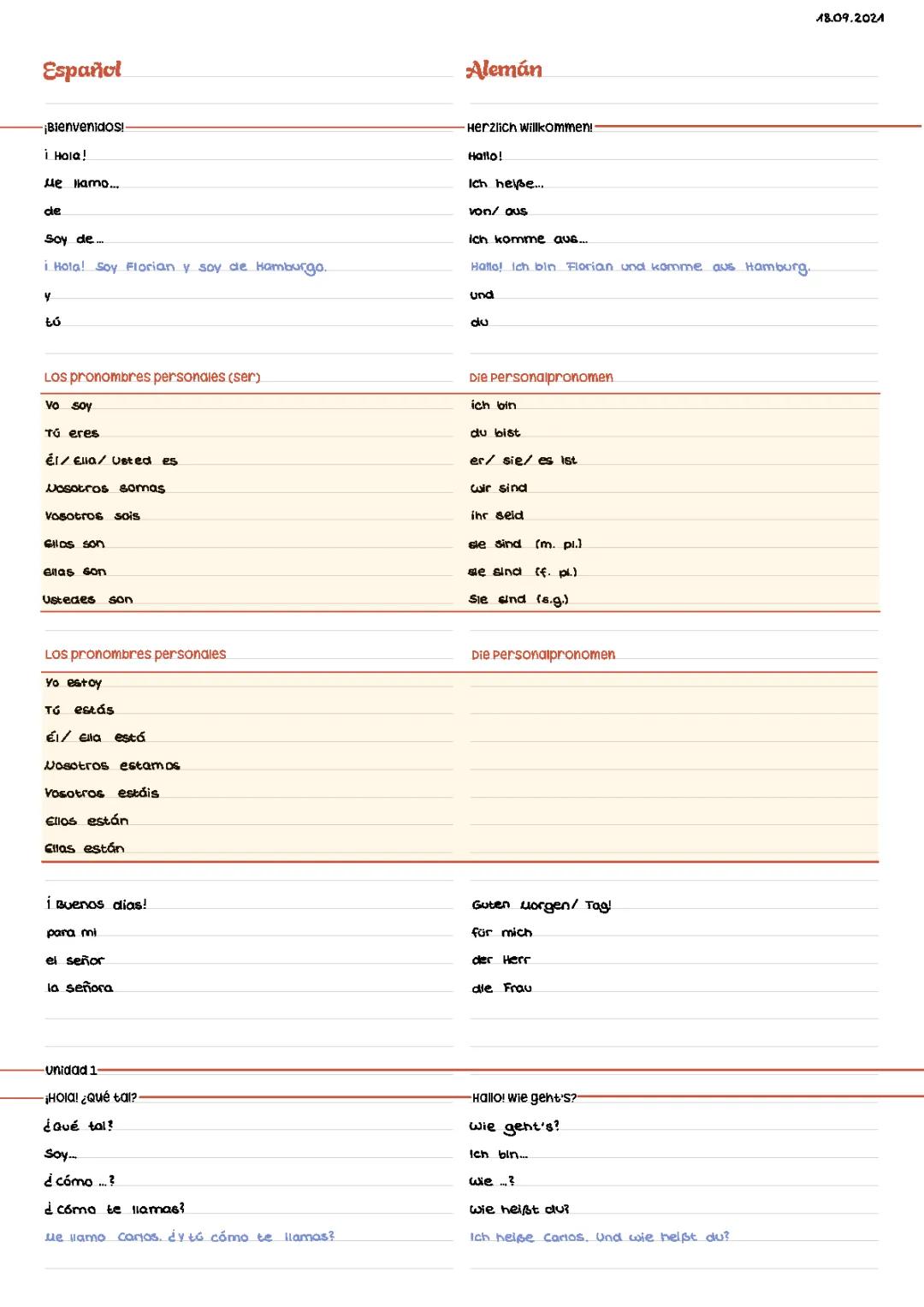 vocabulario