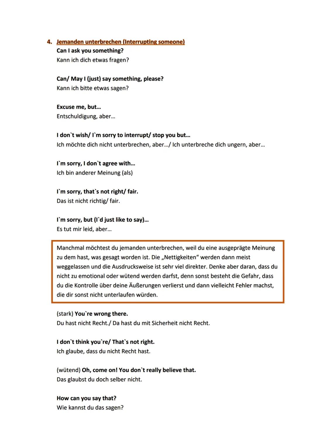 # Hilfreiche Wendungen zum Speaking Test

1. Eine eigene Meinung ausdrücken (Expressing an opinion)

I (would) prefer...
Ich würde lieber...