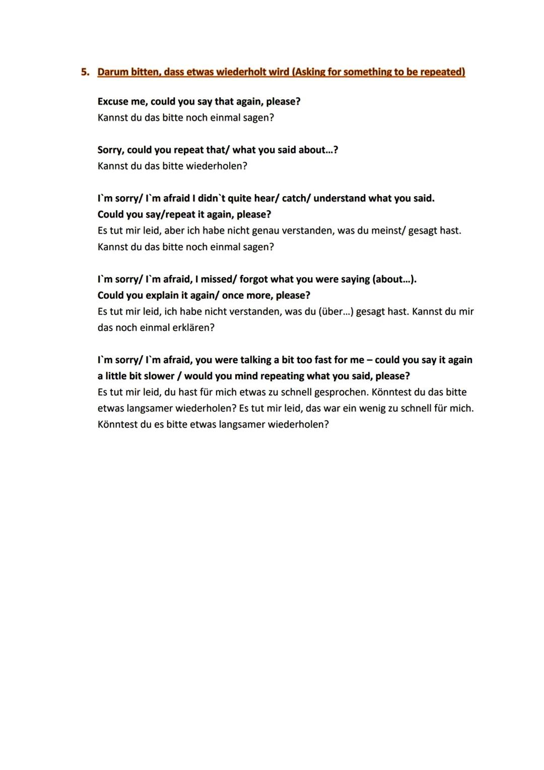 # Hilfreiche Wendungen zum Speaking Test

1. Eine eigene Meinung ausdrücken (Expressing an opinion)

I (would) prefer...
Ich würde lieber...