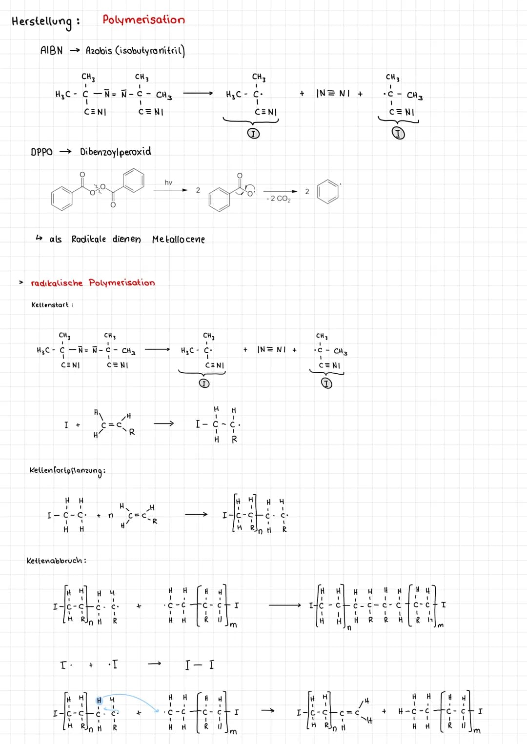was ist ein Polymer?
>
>
>
Langkettiges Makromolekul
aus miteinander verbundenen Molekülbausteinen (Monomere)
>
جا
sind die Monomere unterei