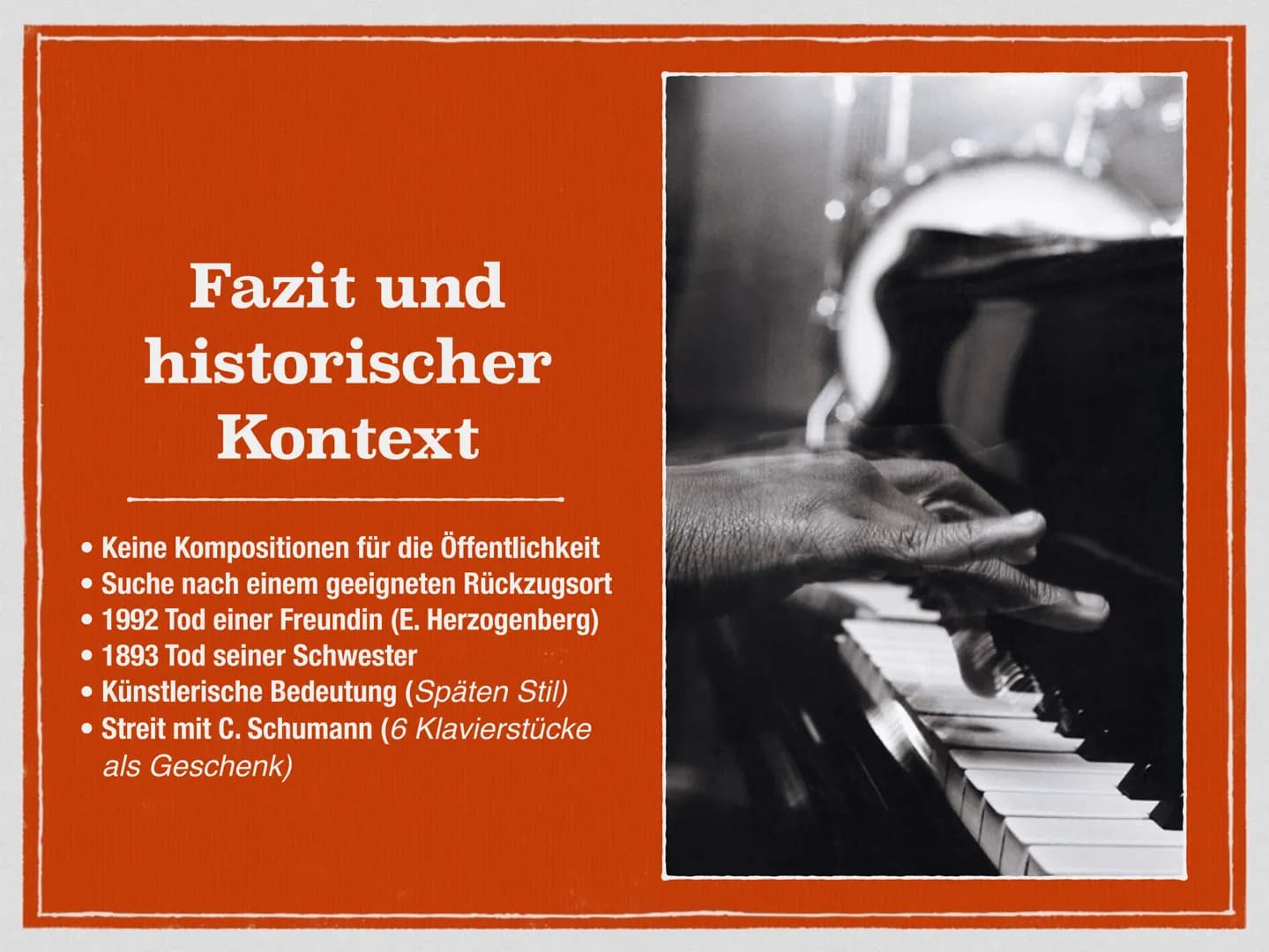 
<p>Johannes Brahms wurde 1833 in Hamburg geboren. Er stammte aus einer musikalischen Familie und kam früh mit Musik in Berührung. Sein Lebe