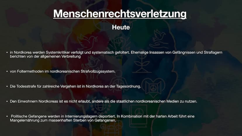 Menschenrechte und
Menschenrechtsverletzungen
FREEDOM
AVEMEN
TO
CARE
RIGHT TO
SOCIAL
SECURITY
FRE
FREE HT
PRESS
"
RIGHT TO
PRIV
i Gliederung