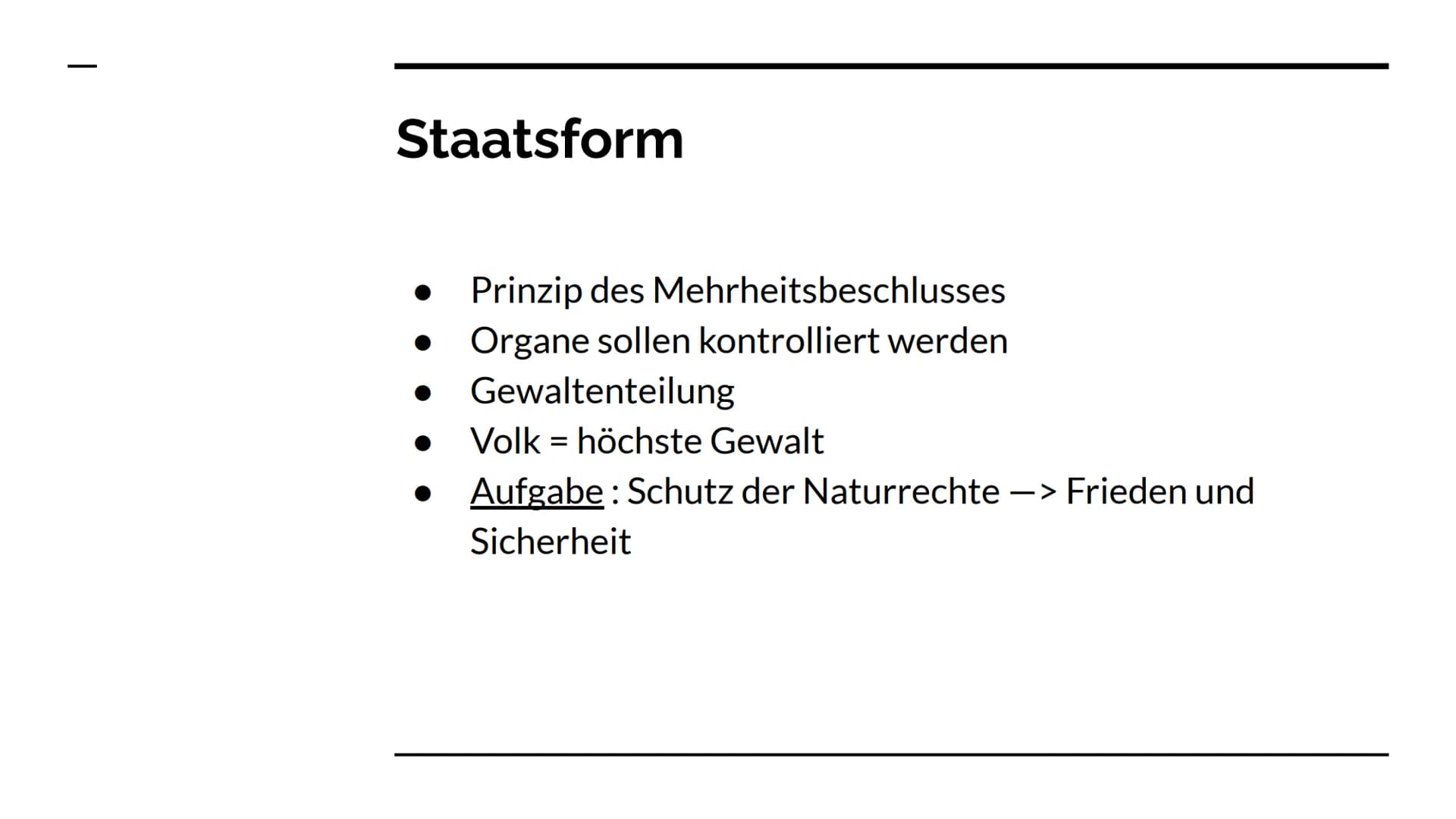 John Locke
Staatstheorie Inhaltsverzeichnis
-
-
-
-
Biografie
Naturzustand
Gesellschaftsvertrag
Staatsform
Quellen Biografie: John Locke
-
-
