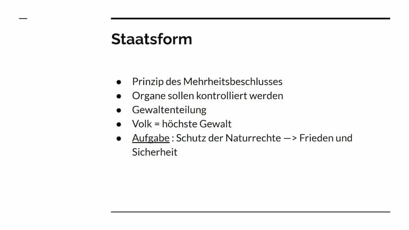 John Locke
Staatstheorie Inhaltsverzeichnis
-
-
-
-
Biografie
Naturzustand
Gesellschaftsvertrag
Staatsform
Quellen Biografie: John Locke
-
-