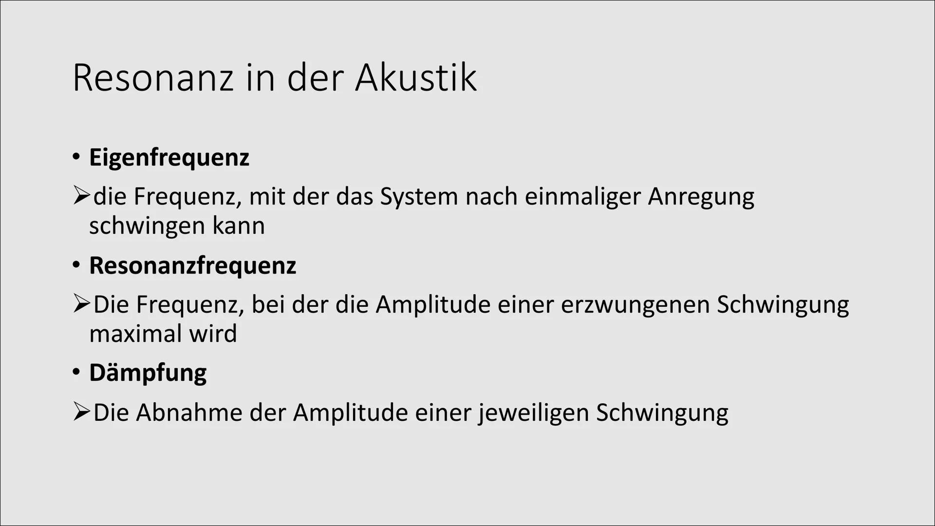 Resonanzkatastrophe
Resonanz in der Akustik
Einleitung
Eine Person schreit derart laut, dass sämtliche Gläser zu Bruch gehen, ein Szenario d