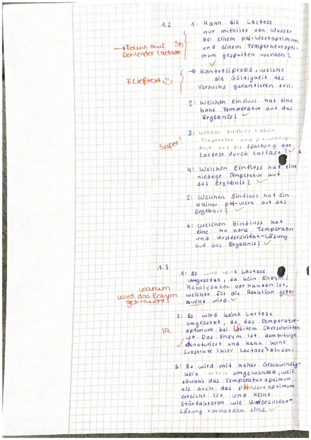 04.03.2022
EF Biologie (
Klausur Nr. 2-Enzymatik
Name:
Aufgabe 1: Lactase
1.1 Beschreiben Sie den Aufbau sowie die allgemeinen Funktionen vo