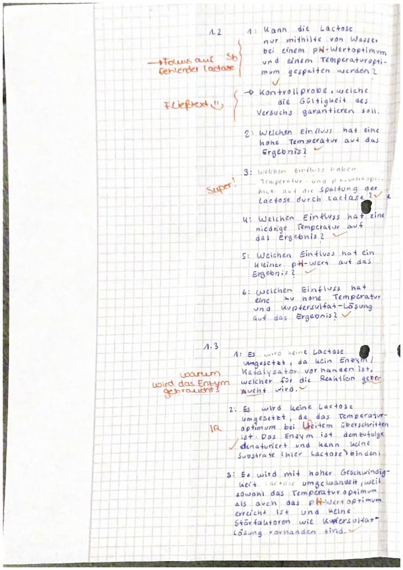 04.03.2022
EF Biologie (
Klausur Nr. 2-Enzymatik
Name:
Aufgabe 1: Lactase
1.1 Beschreiben Sie den Aufbau sowie die allgemeinen Funktionen vo