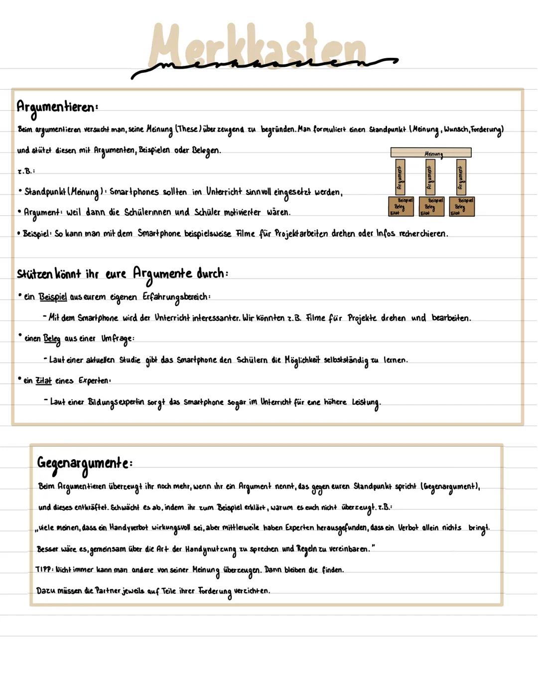 Argumentieren und Argumente entkräften