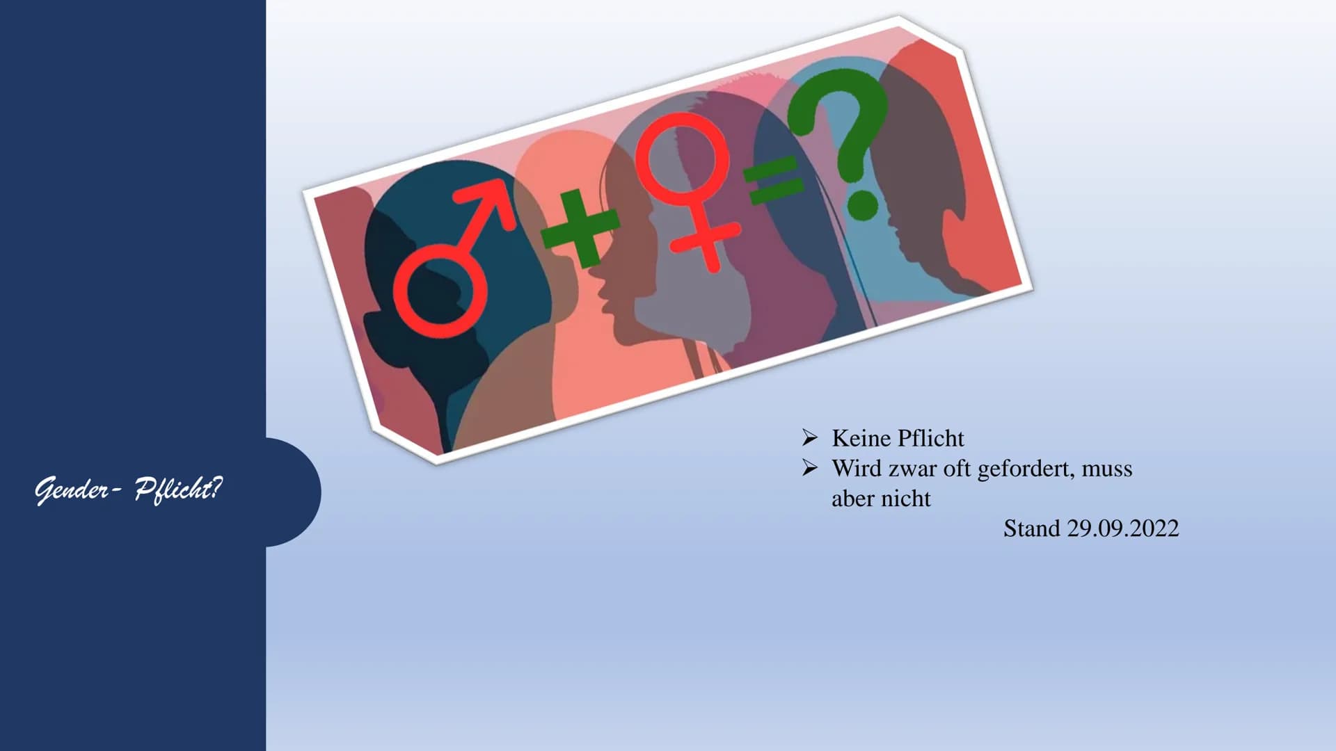 Gendern
Was ist das eigentlich?
Gemütsleiden
Gemüts/ver/fas-
ts/zu/stand
griech.) (Tr
enosse,
aft
Richtu
en Hin
dịch.
ande)) Gen/da
altet Po