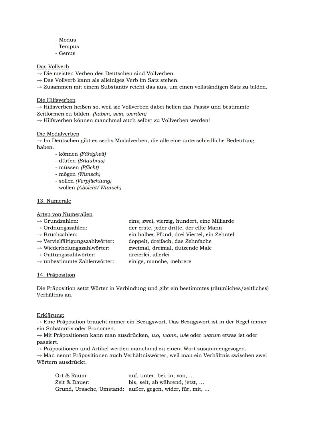 Deutsch
KA-Wissenswertes
1. Satzarten:
Emma macht ihre Hausaufgaben.
Aussagesatz (Deklarativsatz)
Macht Emma ihre Hausaufgaben?
→ Fragesatz
