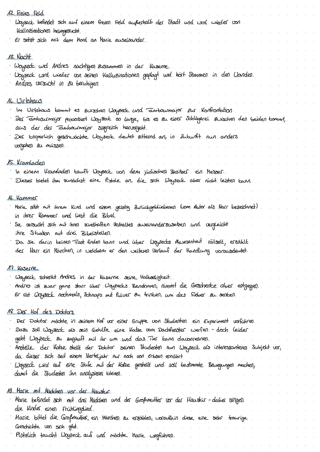 Epocheneinordnung
Dramenform
Sprache & Stil
Szenenübersicht
• Charaktere
Leitmotive
Leseart
Woyzeck
Ihanhhandl
Allgemeine Informationen
Tite