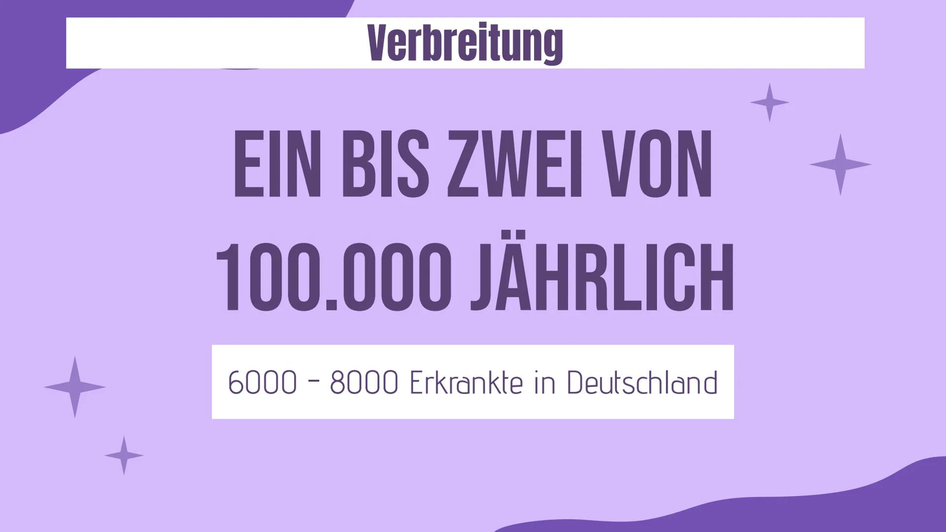+
Amyotrophe
Lateralsklerose
(ALS)
Präsentation von Sara und Evin 01.
Definition
04.
Verlaufsformen
Inhaltsverzeichnis
02.
Verbreitung
05.
S