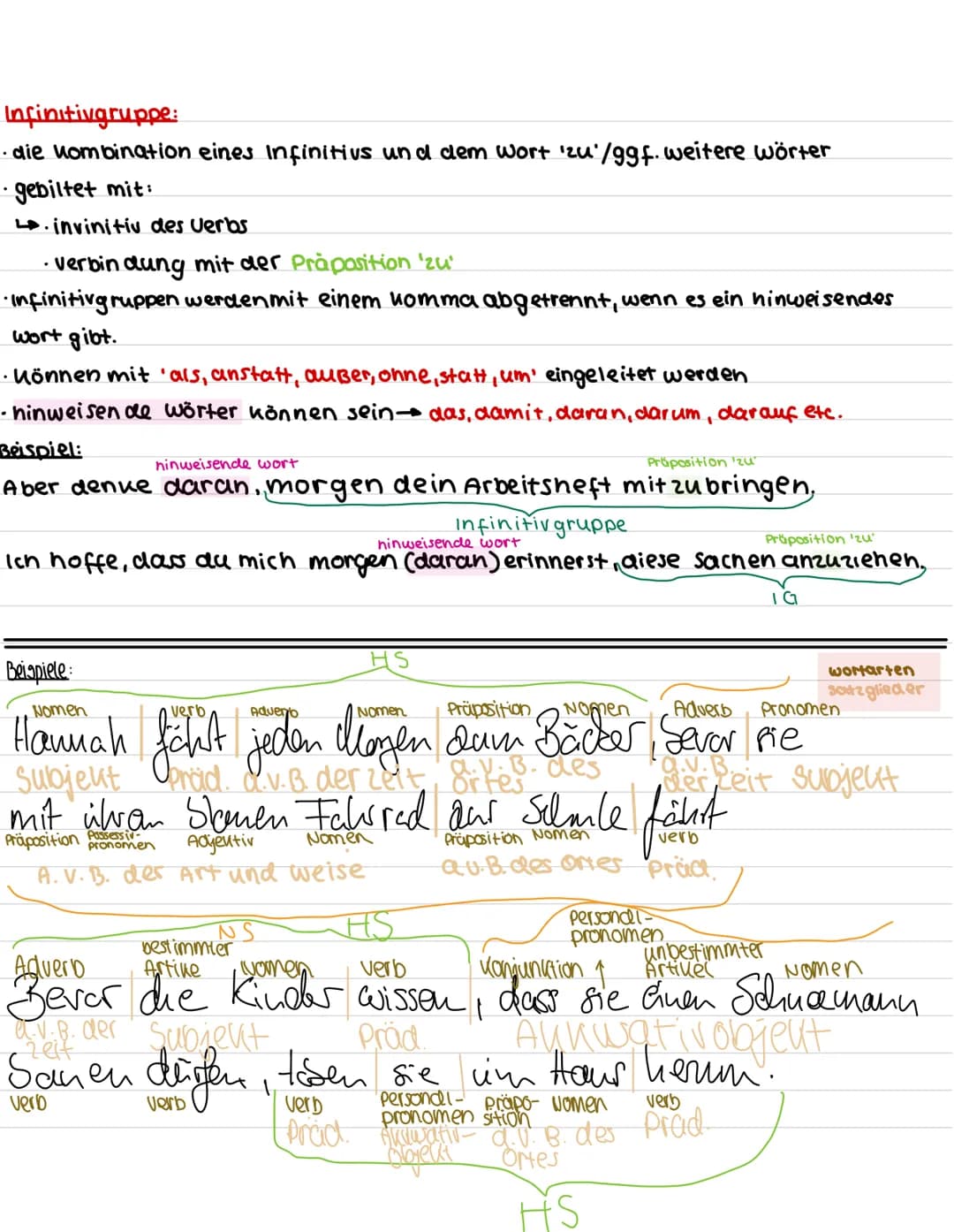 Deutsch:
Satzreihe/Satzgefüge:
Satzreine:
· Anneinanderreihung von Hauptsätzen
• Trennung mithilfe von:
↳.nebenordnende konjunktionen (und, 
