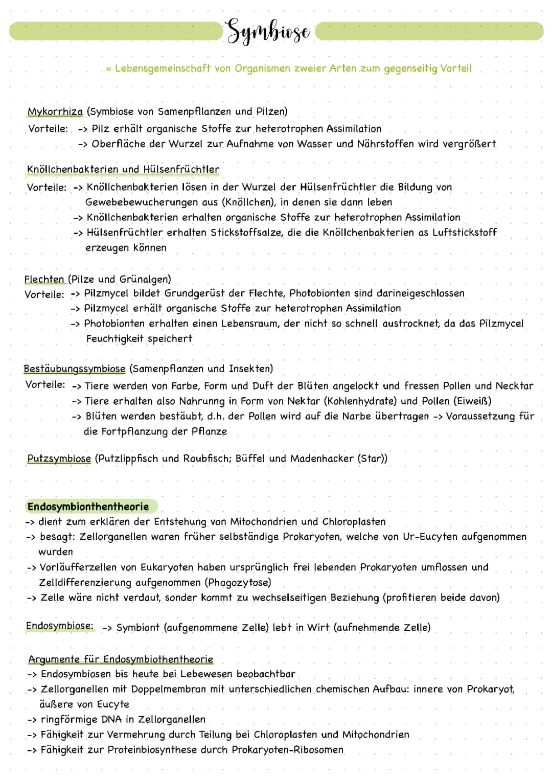 Symbiose und Parasitismus 