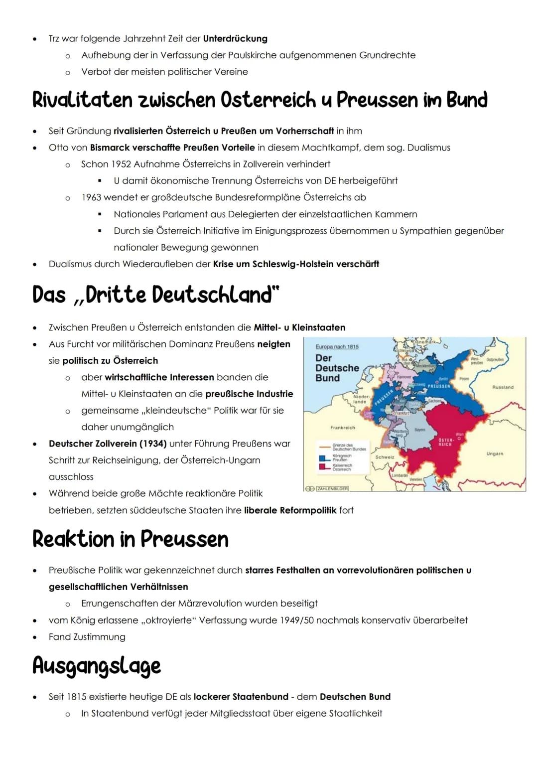 1864 Deutsch-
1862 BISMARCK wird preuß
Ministerpräsident
Dänischer Krieg
●
●
1866 Gründung des Nord-
deutschen Bundes
Kaiserreich
●
1866 Deu