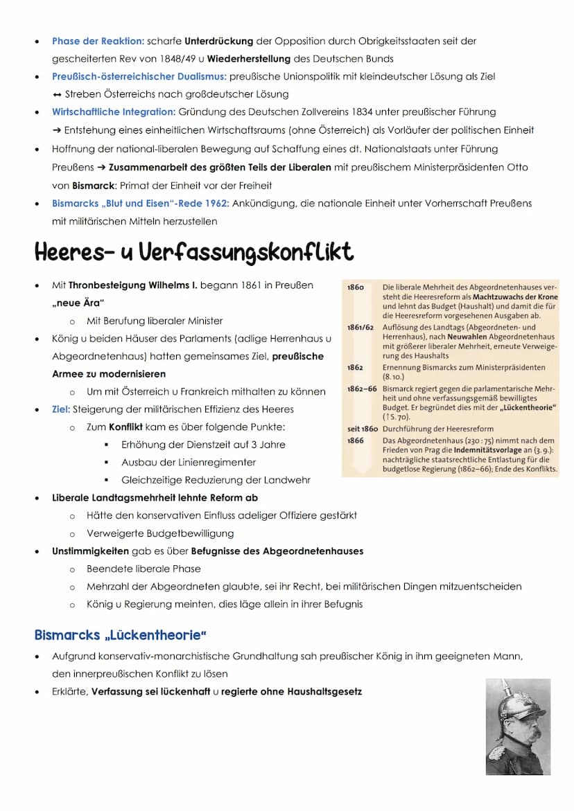 1864 Deutsch-
1862 BISMARCK wird preuß
Ministerpräsident
Dänischer Krieg
●
●
1866 Gründung des Nord-
deutschen Bundes
Kaiserreich
●
1866 Deu