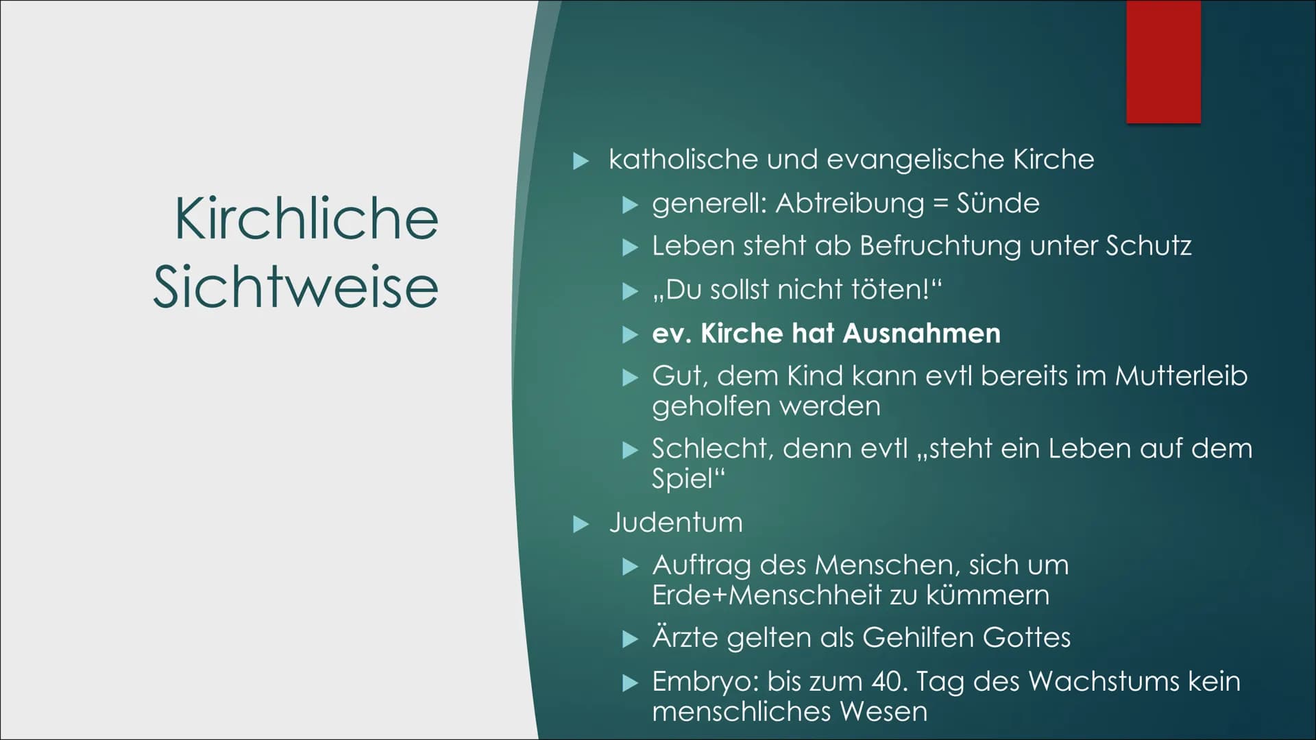 Pränataldiagnostik
VON LARA UND JANA Inhaltsverzeichnis
▶ Definition
► Möglichkeiten
► Verbindung mit Abtreibung
Pro und Kontra
Rechtliche S