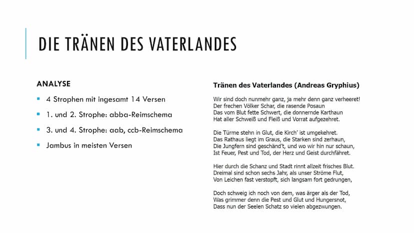 HEADER
DIE EPOCHEN DER LYRIK - BAROCK
Ein Vortrag von JH. und TM; 2020 GLIEDERUNG
1.
Was ist ,,Barock" eigentlich? Definition
2. Wann war da