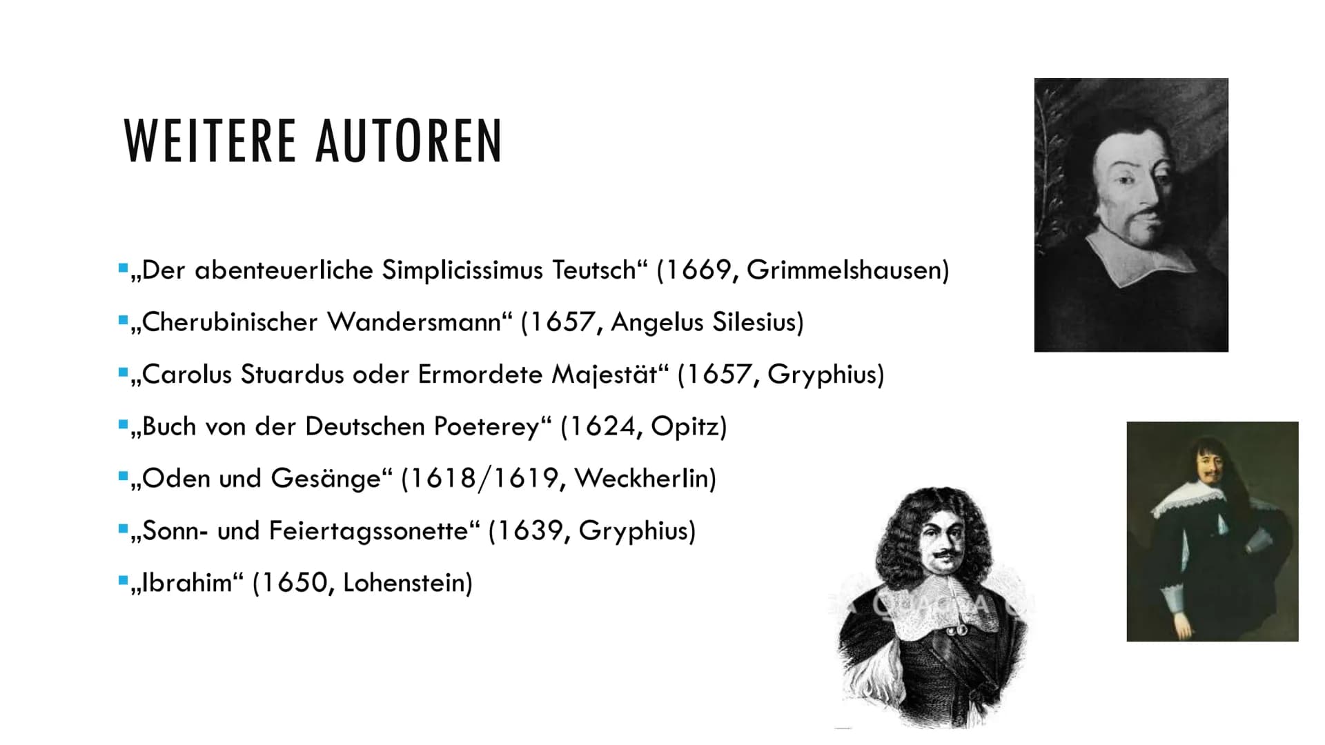 HEADER
DIE EPOCHEN DER LYRIK - BAROCK
Ein Vortrag von JH. und TM; 2020 GLIEDERUNG
1.
Was ist ,,Barock" eigentlich? Definition
2. Wann war da