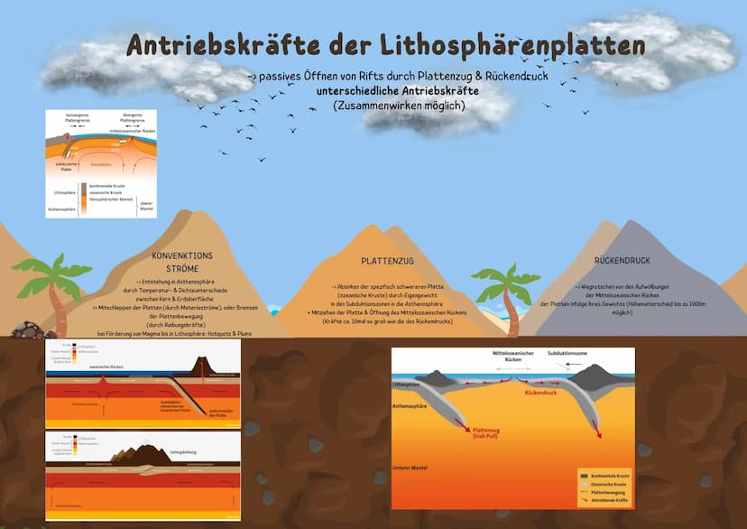 tektonische Plattengrenzen
Aushlische
Pazifische Platte
Platter
Konvergente
Plattengrenze
Tiefsee
rinne
Insel-
bogen
Asthenosphäre
Nordameri