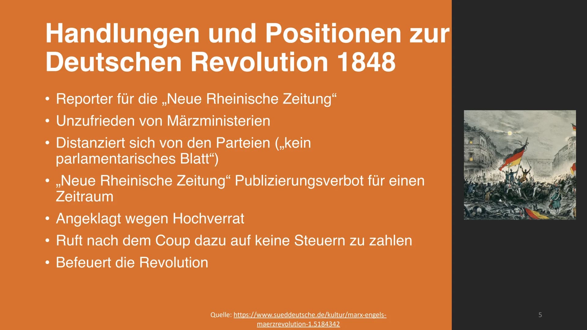 Friedrich Engels
Mitbegründer des Marxismus Aufbau
1. Lebenslauf
2. Allgemeine politische Position
3. Handlungen und Position zur Revolution