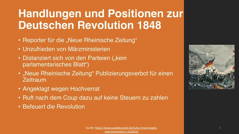 Friedrich Engels
Mitbegründer des Marxismus Aufbau
1. Lebenslauf
2. Allgemeine politische Position
3. Handlungen und Position zur Revolution
