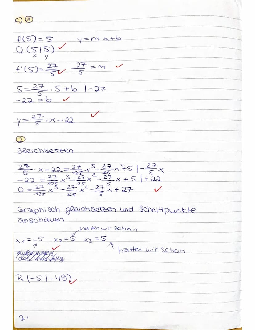 Aufgabe 3.
a) f ( ²³/²) =
23,299
A: Nein es liegt nicht auf dem Graphen der
Funktion f. (Strenggenommen!)
✓
X4=0
Mathe ZK
16
3299
1800
81
2
