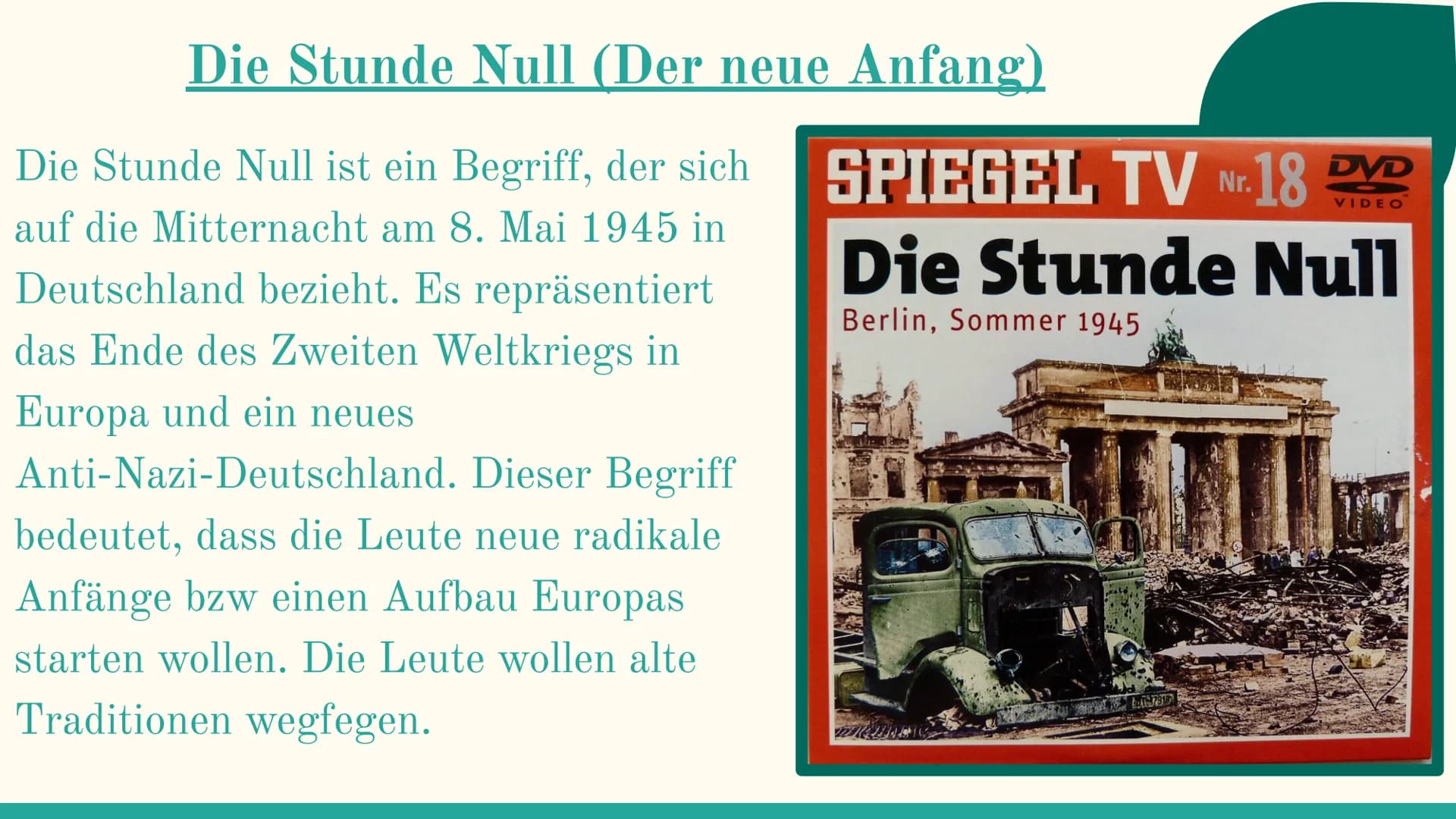 Trümmer und
Nachkriegsliteratur
Mit David, Omar, und Robert
L
Hoffnungslosigkeit
Verzweiflung
Trauer
miserabilität
TERRA
Gibt es
noch
Hoffnu