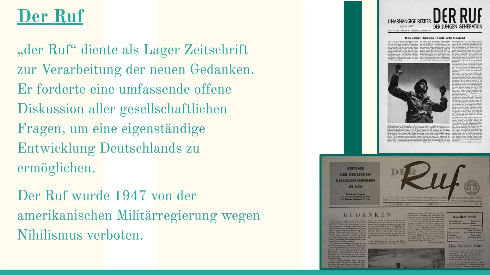 Trümmer und
Nachkriegsliteratur
Mit David, Omar, und Robert
L
Hoffnungslosigkeit
Verzweiflung
Trauer
miserabilität
TERRA
Gibt es
noch
Hoffnu