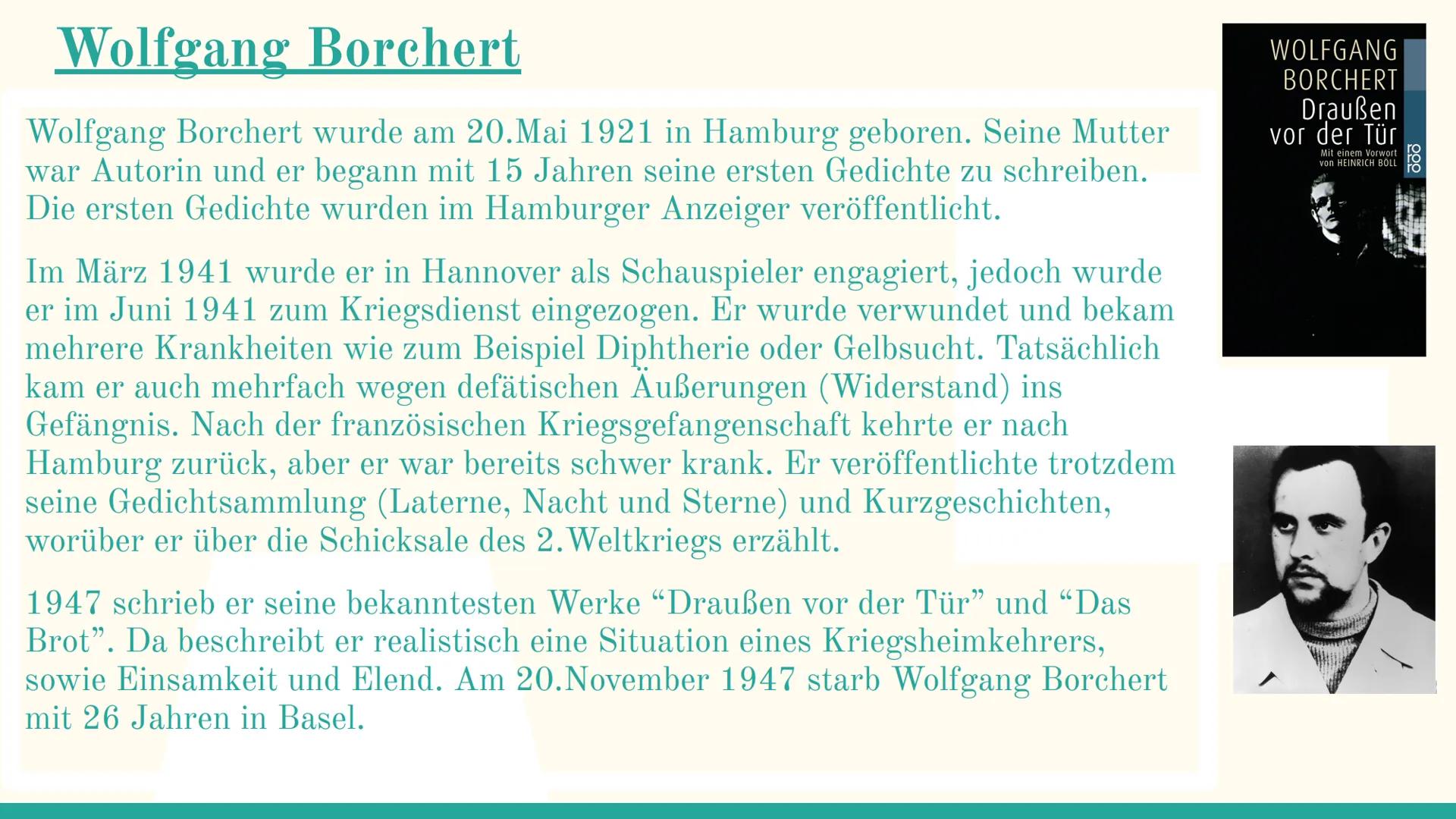 Trümmer und
Nachkriegsliteratur
Mit David, Omar, und Robert
L
Hoffnungslosigkeit
Verzweiflung
Trauer
miserabilität
TERRA
Gibt es
noch
Hoffnu