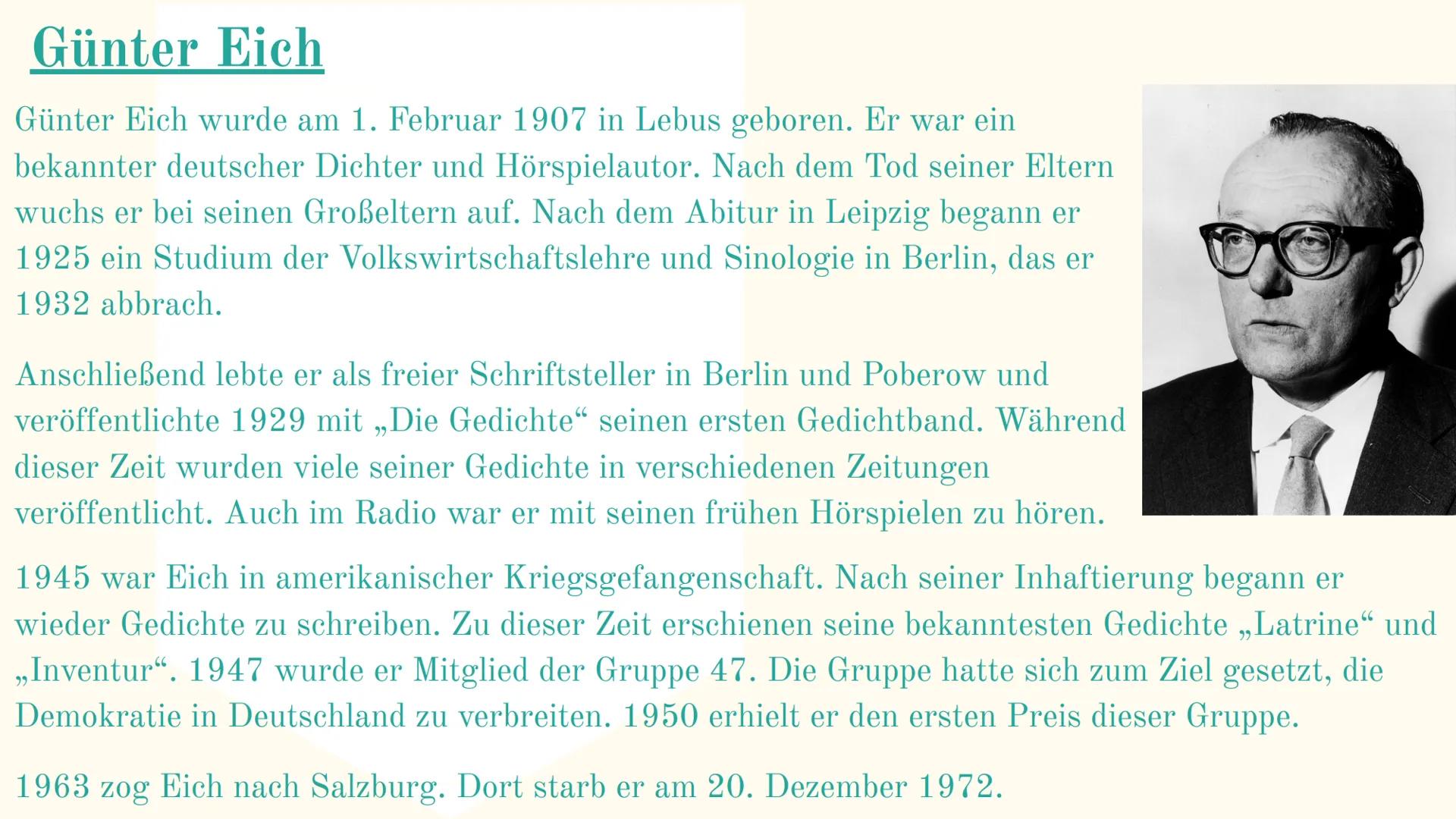 Trümmer und
Nachkriegsliteratur
Mit David, Omar, und Robert
L
Hoffnungslosigkeit
Verzweiflung
Trauer
miserabilität
TERRA
Gibt es
noch
Hoffnu