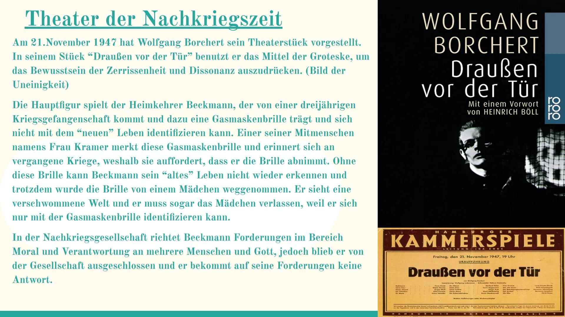 Trümmer und
Nachkriegsliteratur
Mit David, Omar, und Robert
L
Hoffnungslosigkeit
Verzweiflung
Trauer
miserabilität
TERRA
Gibt es
noch
Hoffnu