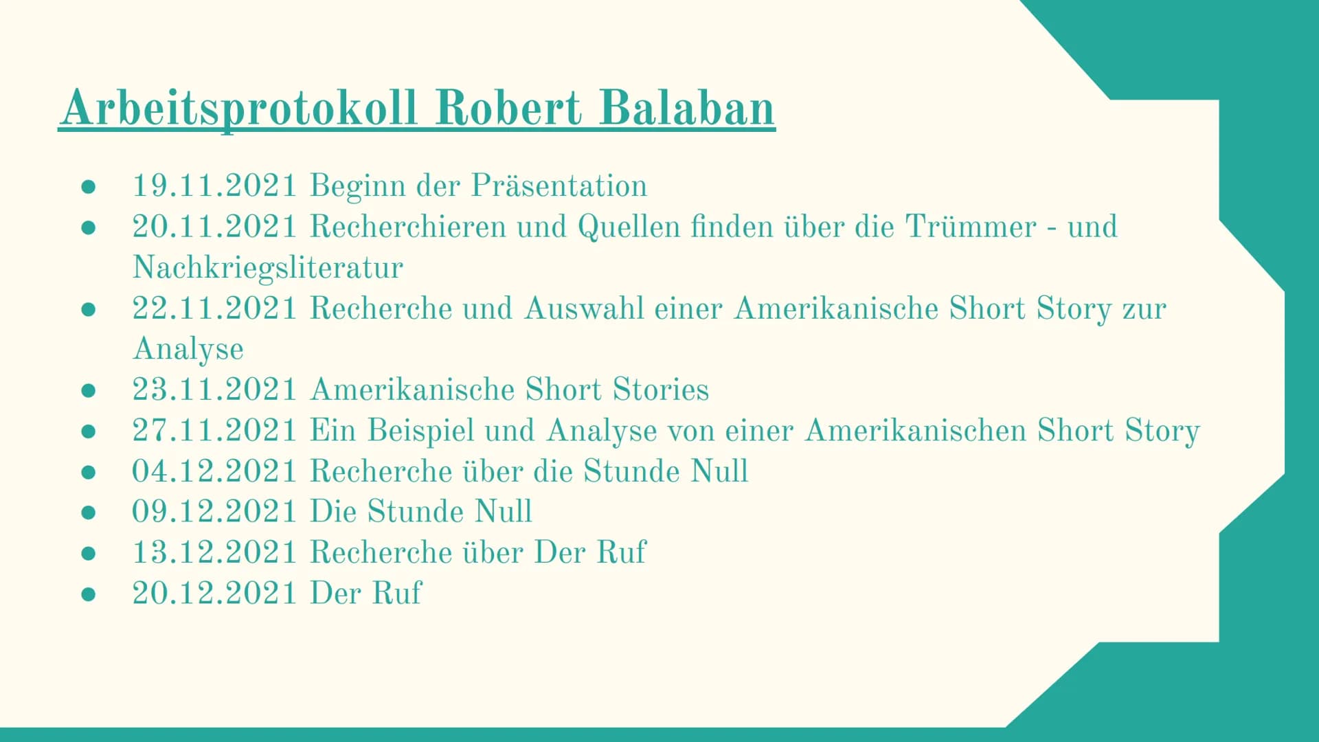 Trümmer und
Nachkriegsliteratur
Mit David, Omar, und Robert
L
Hoffnungslosigkeit
Verzweiflung
Trauer
miserabilität
TERRA
Gibt es
noch
Hoffnu