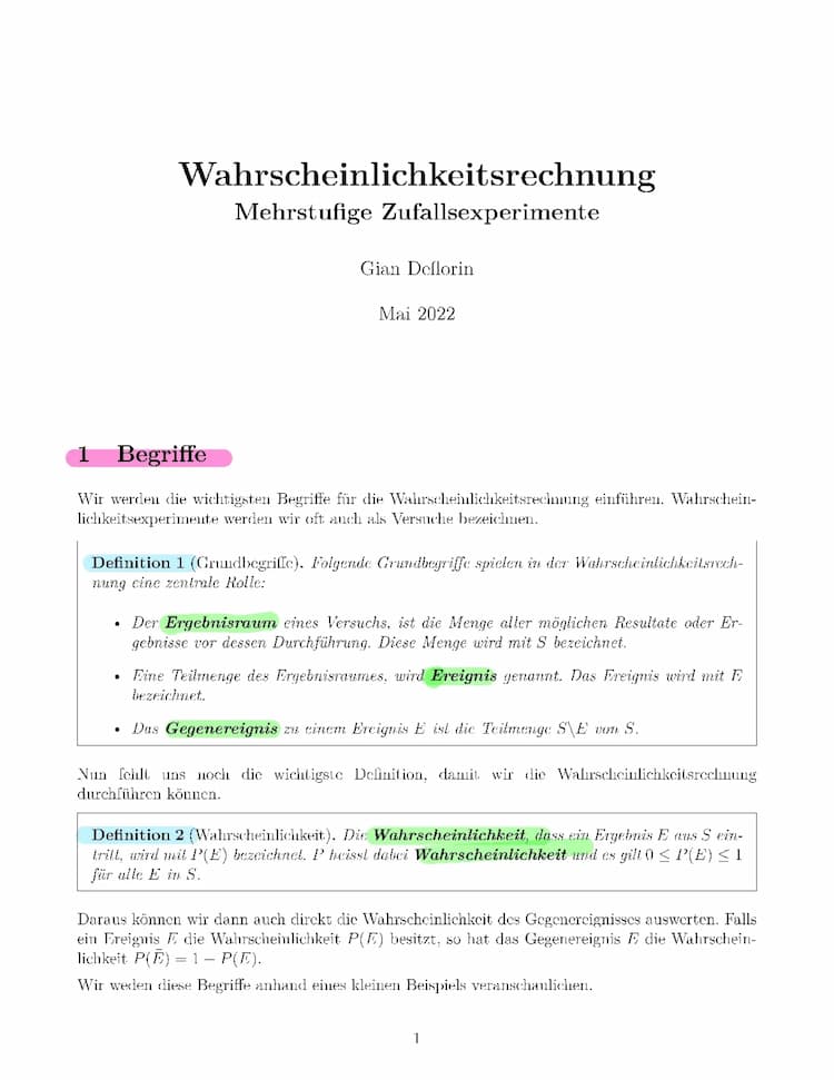 Know Warscheinlichkeitsrechnung/Stochastik thumbnail