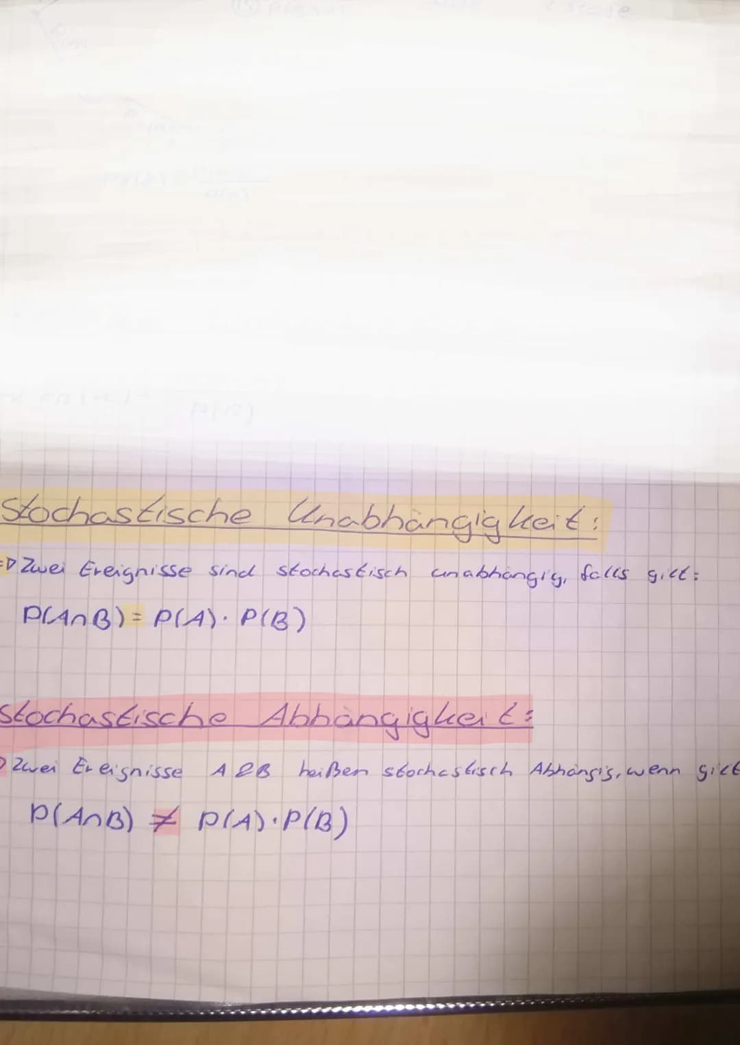 Stochastik( Laplace/Nicht Laplace Experiment,Gesetzt der Großen Zahlen, Erwartungswert, Wahrscheinlichkeit, Vierfeldertafel, Pfadregel, stochastisch ab/unabhängig)