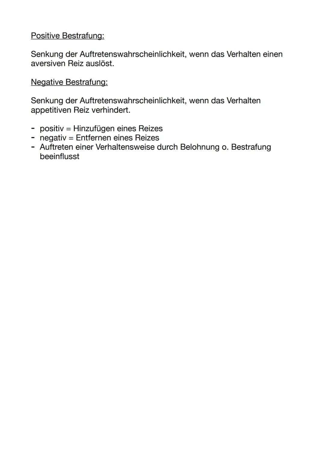 Operante Konditionierung
innere Zustände (,,Black Box") = Wahrnehmungen, Gefühle,
Gedanken
Umweltreize (Stimulus) rufen Verhalten (Response)