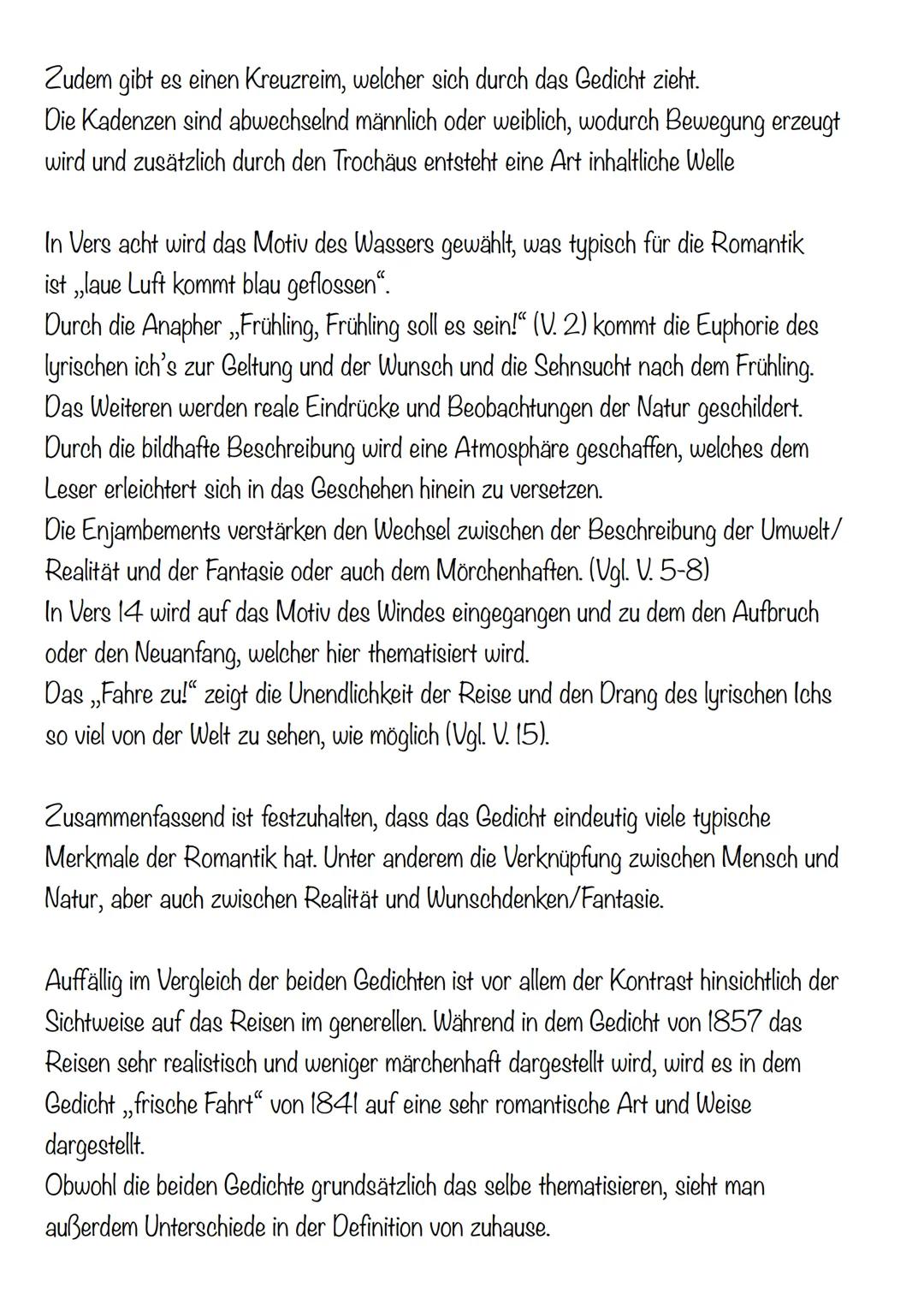 Probeklausur-Gedichtanalyce
Das Gedicht,,unterwegs und daheim" wurde im Jahr 1857 von Theodor Fontane
geschrieben und 1875 erstveröffentlich