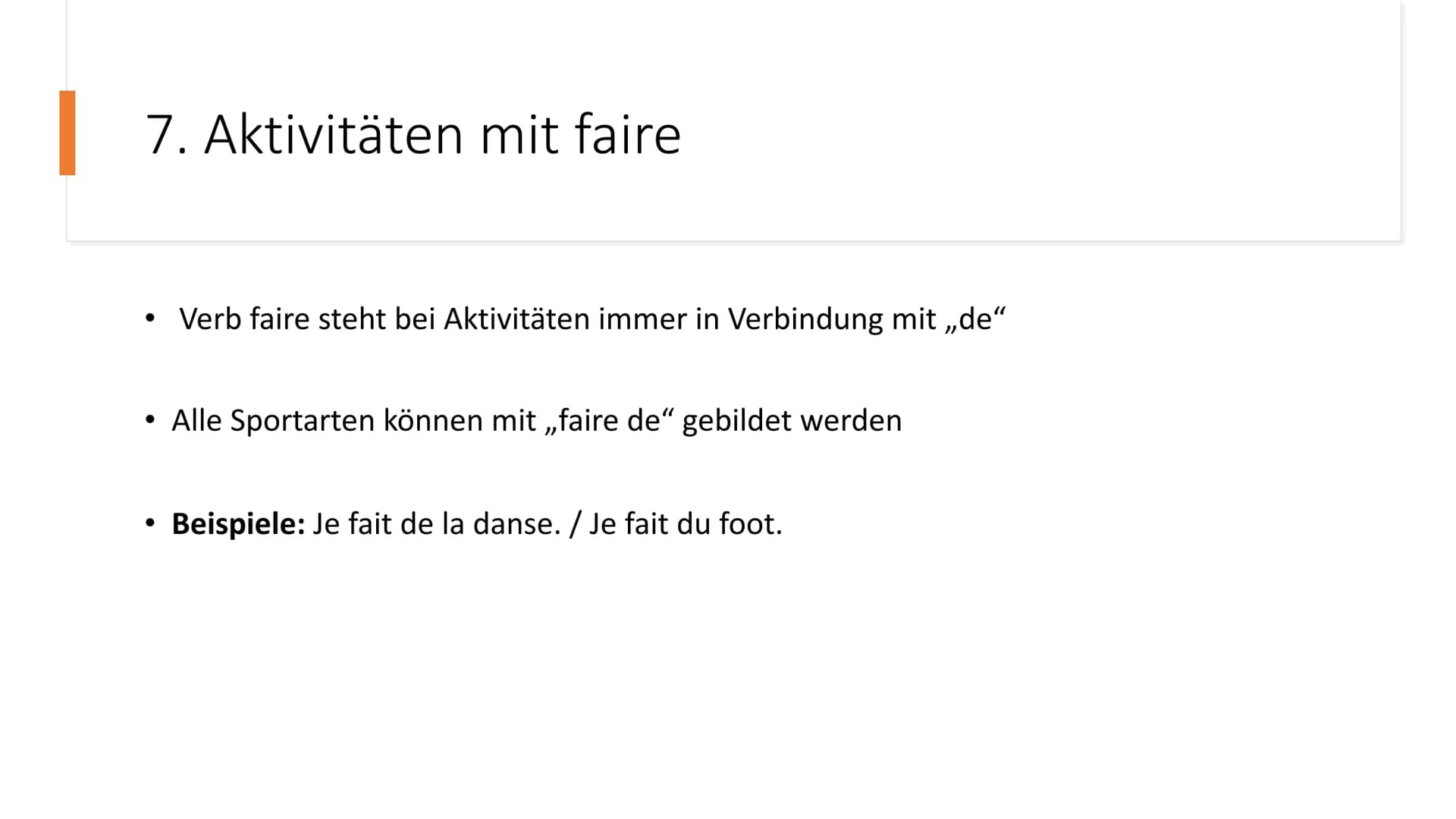 La préposition „de" Gliederung
1. Allgemeines
2. Veränderung der Präpositionen
3. Was muss beachtet werden?
4. Bildung / Zusammensetzung
5. 