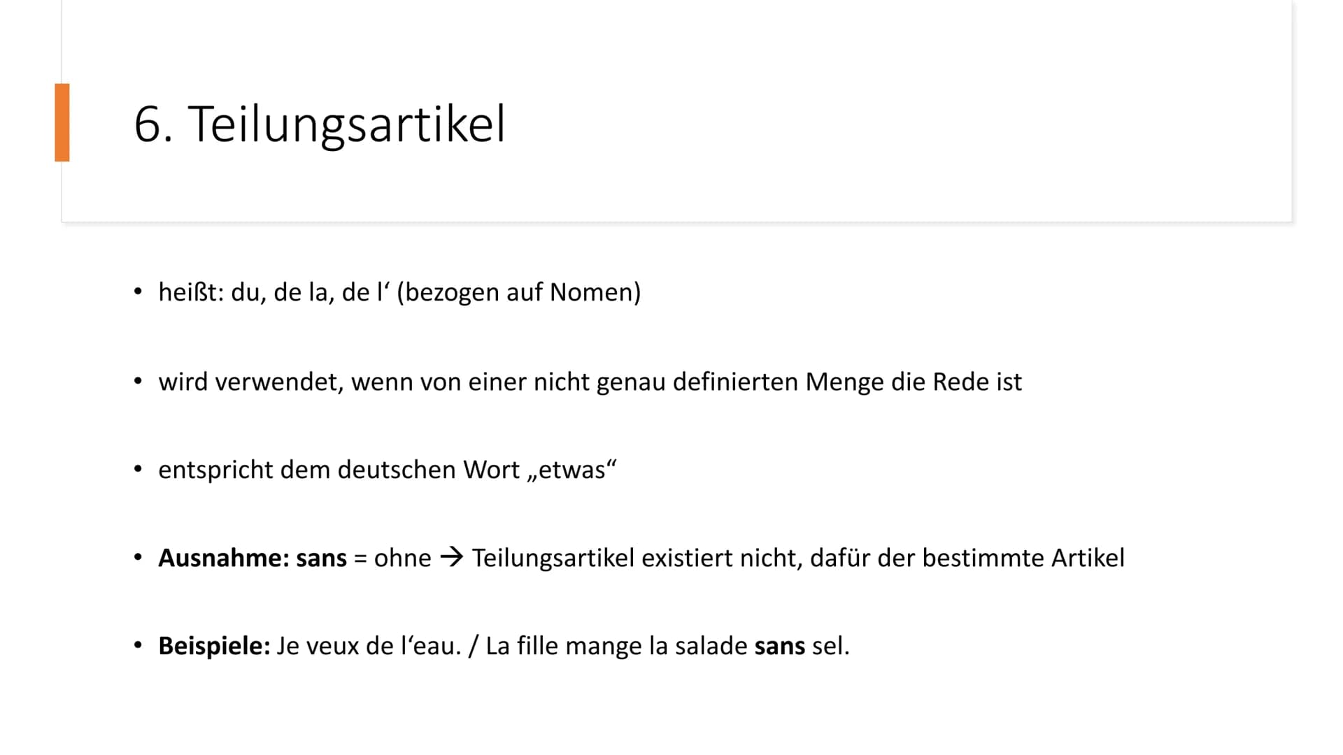 La préposition „de" Gliederung
1. Allgemeines
2. Veränderung der Präpositionen
3. Was muss beachtet werden?
4. Bildung / Zusammensetzung
5. 
