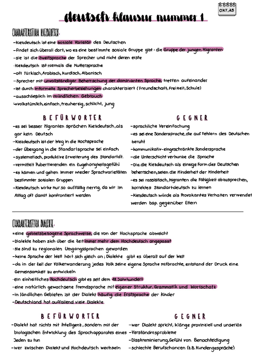 Sprachwandel- Deutsch Lk