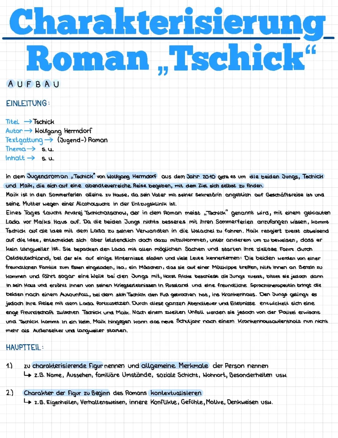 Roman ,,Tschick ‘‘