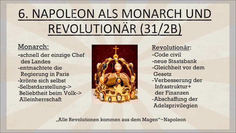 NAPOLEON
BONAPARTE
von Rebecca Karl INHALTSVERZEICHNIS
1. Steckbrief
1.2. Absturz, Niederlage und Tod
2. Bedeutende Jahre
3.
Feldzüge
4. Sei