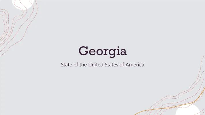 Know USA Staat - Georgia thumbnail